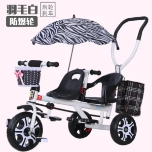 Children's Tricycle Twin Handcart Two Person Baby Bicycle Baby Lightweight Stroller Baby Stroller
