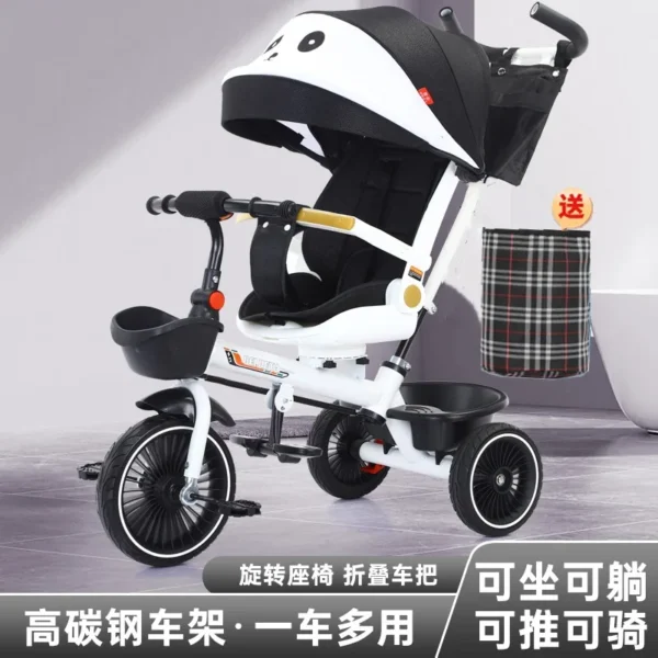 Children's Tricycle Bicycle Can Sit or Lie Down Baby Stroller Rotating Seat Walking Baby Stroller Bicycle